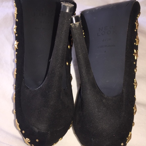 ASOS New Look star studded black and gold heels - Picture 8 of 8